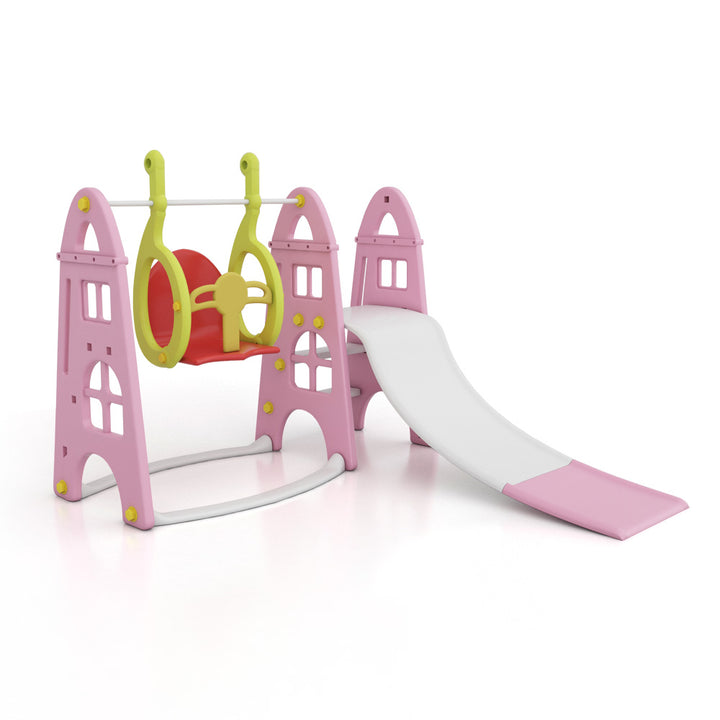 Dreeba 3-in-1 Kids Slide and Swing With Basketball Hoop playset YT-39 - Zrafh.com - Your Destination for Baby & Mother Needs in Saudi Arabia