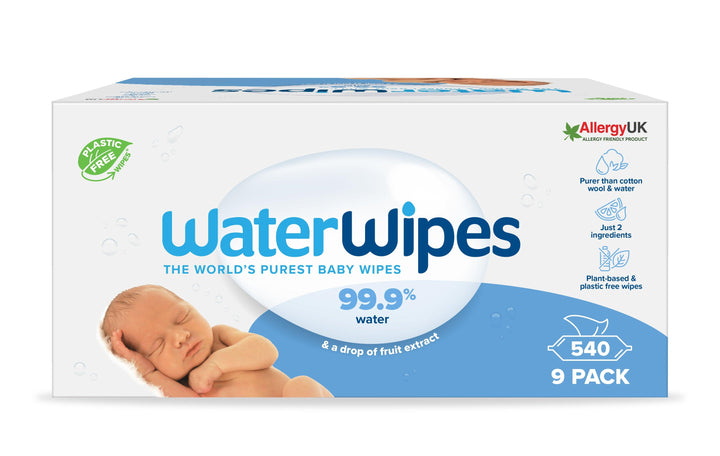 Water Wipes Original Plastic Free Baby Wipes 9 Packs - 540 Count - Zrafh.com - Your Destination for Baby & Mother Needs in Saudi Arabia