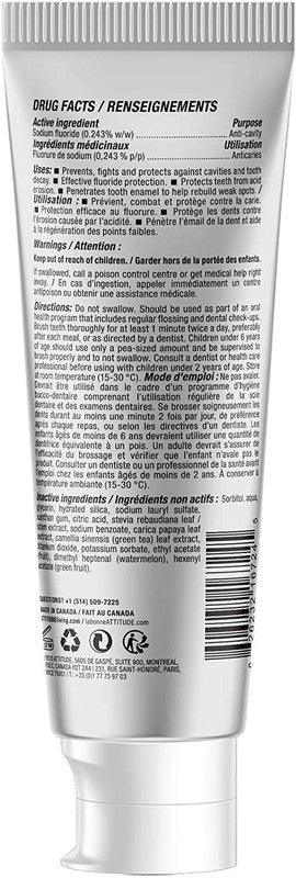 ATTITUDE Kids Natural Toothpaste with Fluoride, Prevents Tooth Decay and Cavities, Vegan and Sugar-Free, Watermelon, 120 grams - Zrafh.com - Your Destination for Baby & Mother Needs in Saudi Arabia