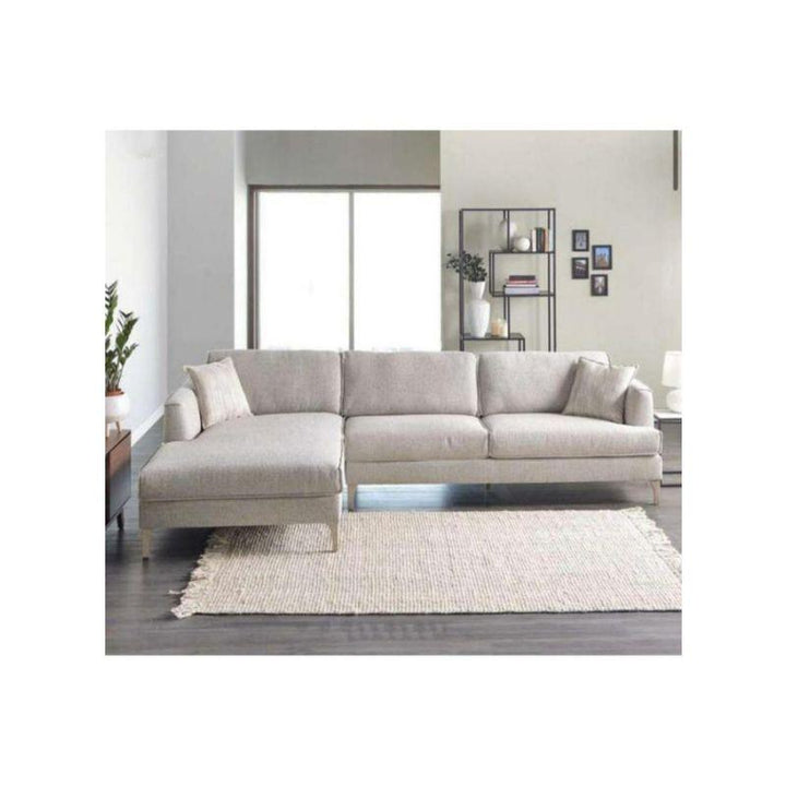 Alhome LShape Sofa 85x170x80x280 cm - Grey - Zrafh.com - Your Destination for Baby & Mother Needs in Saudi Arabia