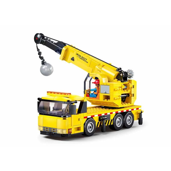 Sluban Wheeled Crane Building And Construction Toys Set - 293 Pieces - Zrafh.com - Your Destination for Baby & Mother Needs in Saudi Arabia