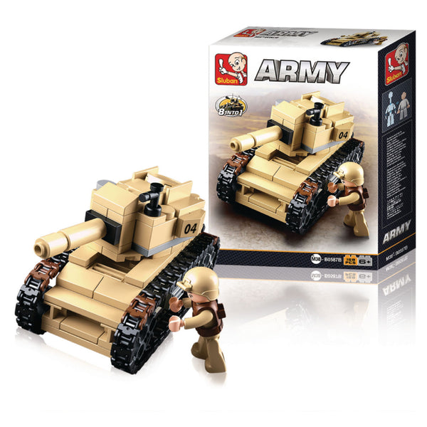 Sluban Army Tank Building And Construction Toys Set - 158 Pieces - Zrafh.com - Your Destination for Baby & Mother Needs in Saudi Arabia