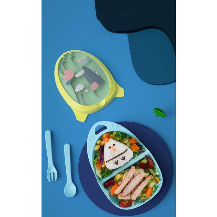 Spaceship Bowl With Spoon And Fork Set - Zrafh.com - Your Destination for Baby & Mother Needs in Saudi Arabia