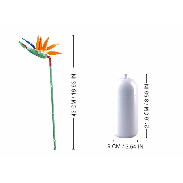 Sluban Vase Building And Construction Toys Set - Strelitzia Regina Ayton - 140 Pieces - M38-B1101-01 - Zrafh.com - Your Destination for Baby & Mother Needs in Saudi Arabia