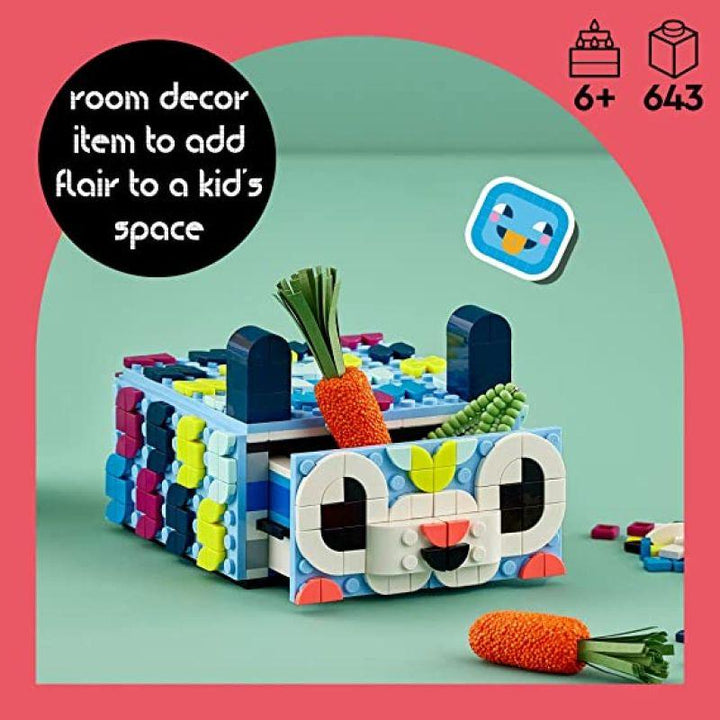 Lego Dots Creative Animal Drawer Toy Mosaic Kit - 643 Pieces - LEGO-6425722 - Zrafh.com - Your Destination for Baby & Mother Needs in Saudi Arabia