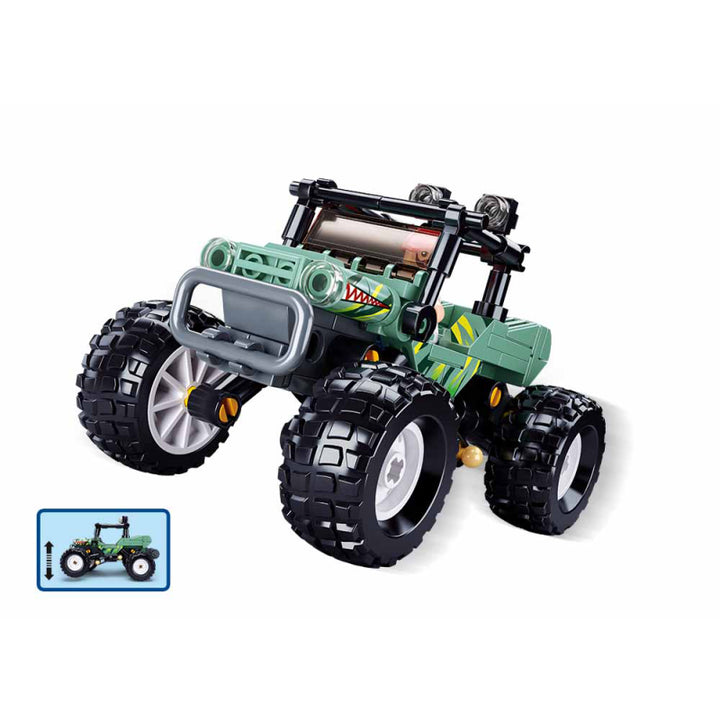 Sluban Off-road Vehicle Green Building And Construction Toys Set - 155 Pieces - Zrafh.com - Your Destination for Baby & Mother Needs in Saudi Arabia