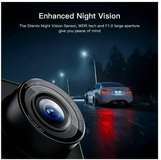 Apeman C420 1080P Full HD Dash Cam- clear Night Vision Motion Detection + memory card - ZRAFH