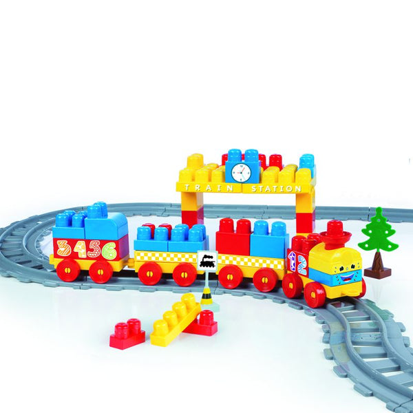 Dolu Cubes Train Set for Children - 89 Pieces - Multicolor - Zrafh.com - Your Destination for Baby & Mother Needs in Saudi Arabia