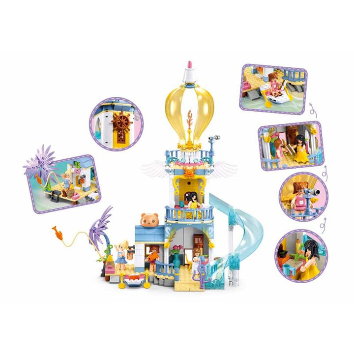 Sluban Girls Dream-Highlanders Lighthouse Building And Construction Toys Set - 404 Pieces - Zrafh.com - Your Destination for Baby & Mother Needs in Saudi Arabia
