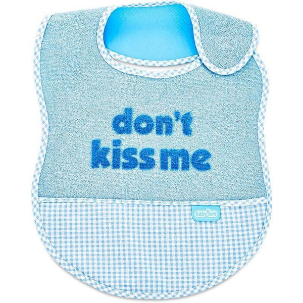 Babyjem Dont Kiss Me Bib - Green - ZRAFH