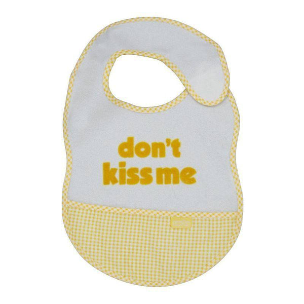 Babyjem Dont Kiss Me Bib - Yellow - ZRAFH