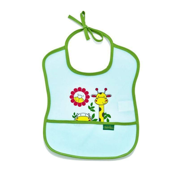 BABYJEM POLY BIB SMALL GIRAFFE- GREEN - ZRAFH