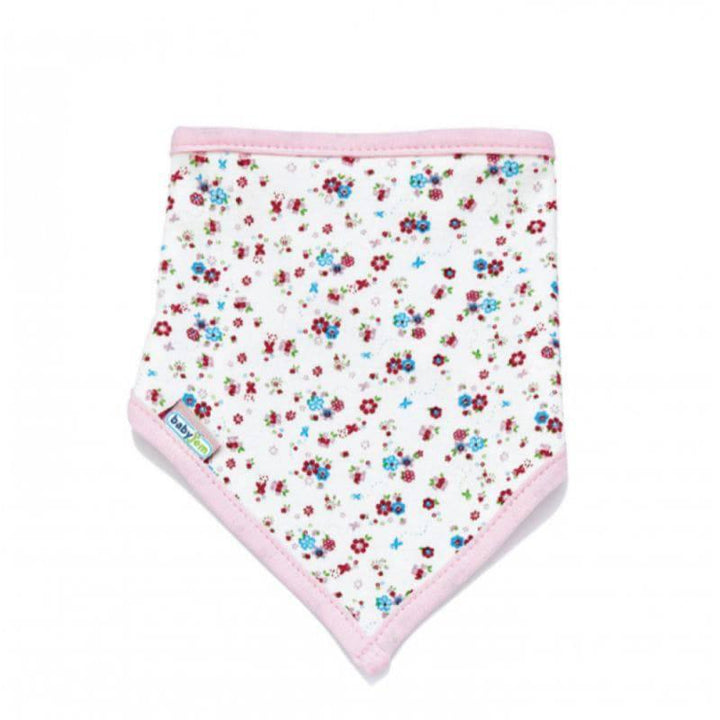 BABYJEM TRIANGLE BIB - PINK FLOWERS - ZRAFH