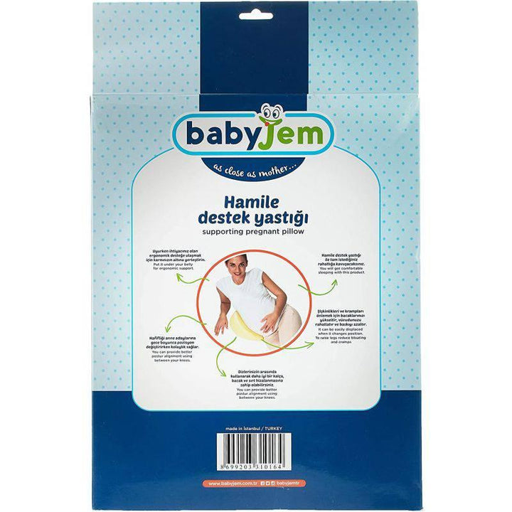 BABYJEM SUPPORTING PREGNANT PILLOW - BIEGE - ZRAFH