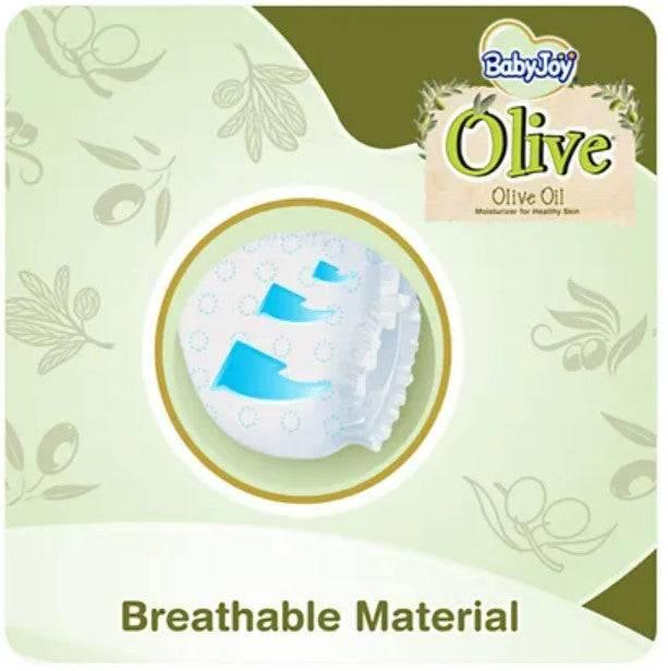 BabyJoy Olive Tape Diaper, Size 3 Medium, Saving Pack, 6-12 kg, Count 11 - ZRAFH