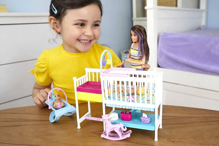 Barbie Skipper Babysitters Nursery Playset GFL38 - ZRAFH