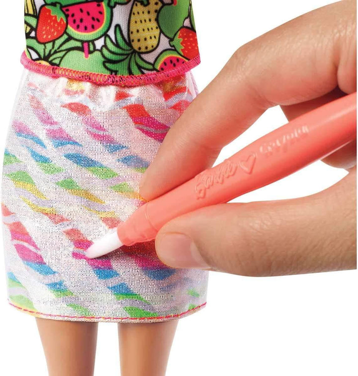 Barbie CrayolaÂ  Rainbow Fruit Surprise Doll & Fashions GBK18 - ZRAFH