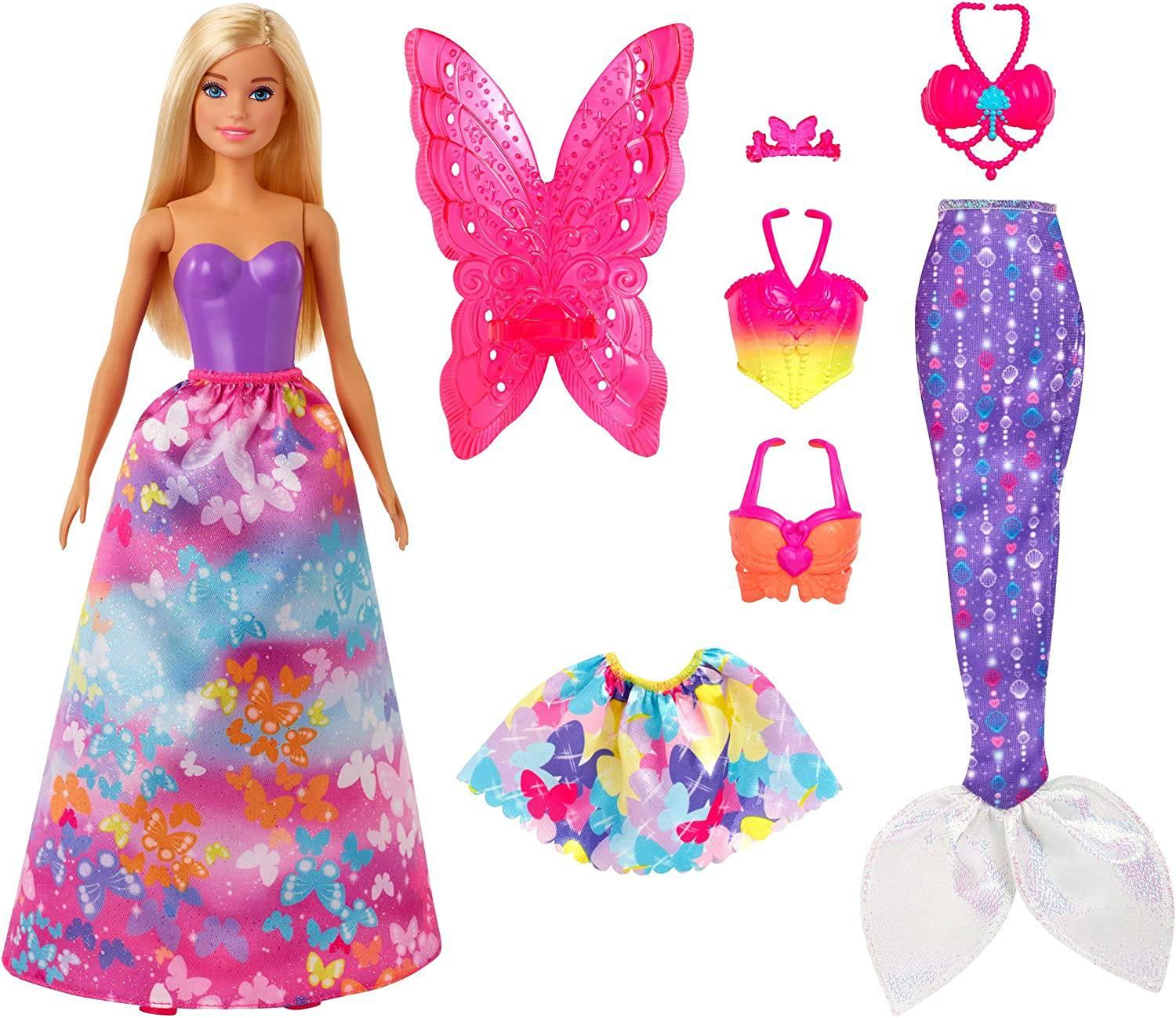 Barbie dreamtopia clearance dolls giftset 4pk