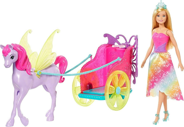 Barbie Dreamtopia Princess W/Horse & Chariot GJK53 - ZRAFH
