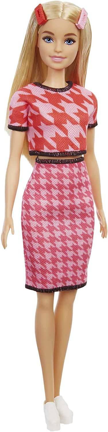 Barbie Fashionistas Doll - Houndstooth Top / Skirt Matching Set GRB59 - ZRAFH