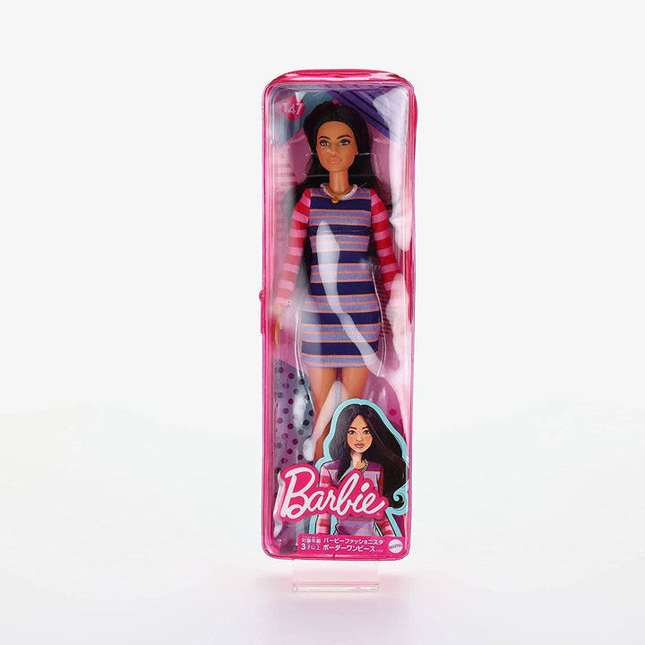 Barbie Fashionistas Doll - Striped Long Sleeve Dress GYB02 - ZRAFH