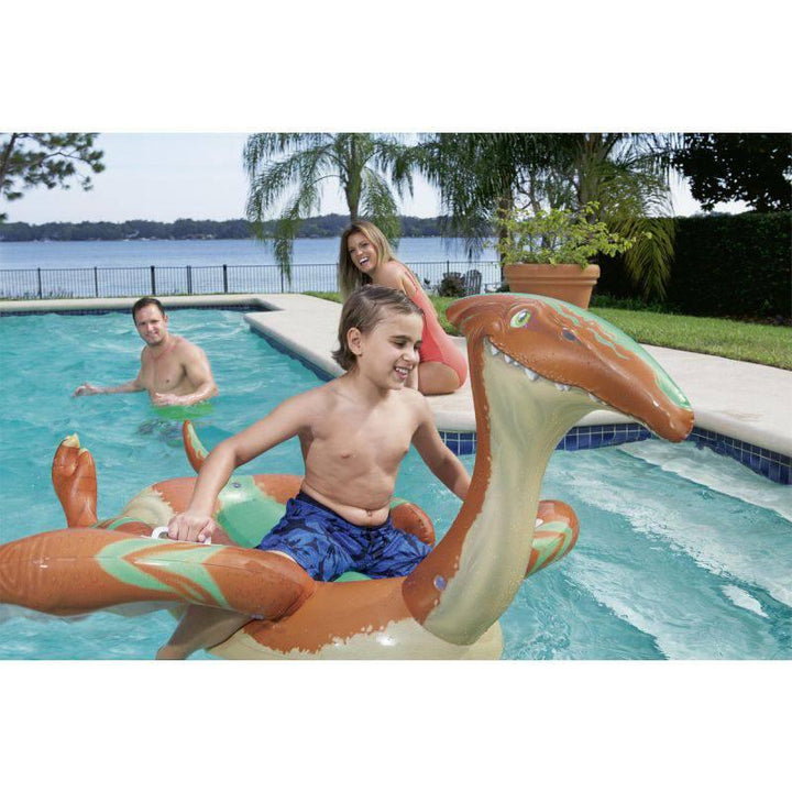Bestway Dinosaur Shape Ride-On Pool Float 1.35x1.98 m - Multicolor - 26-41105 - ZRAFH