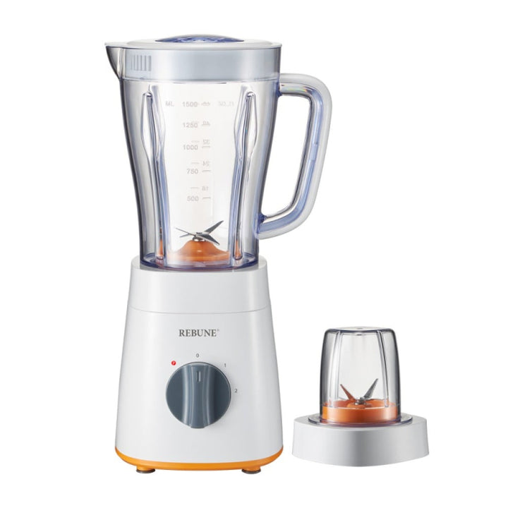Rebune Electric Blender & Spice Grinder 1.5 Liters 650W - White - RE- 2- 158 - Zrafh.com - Your Destination for Baby & Mother Needs in Saudi Arabia