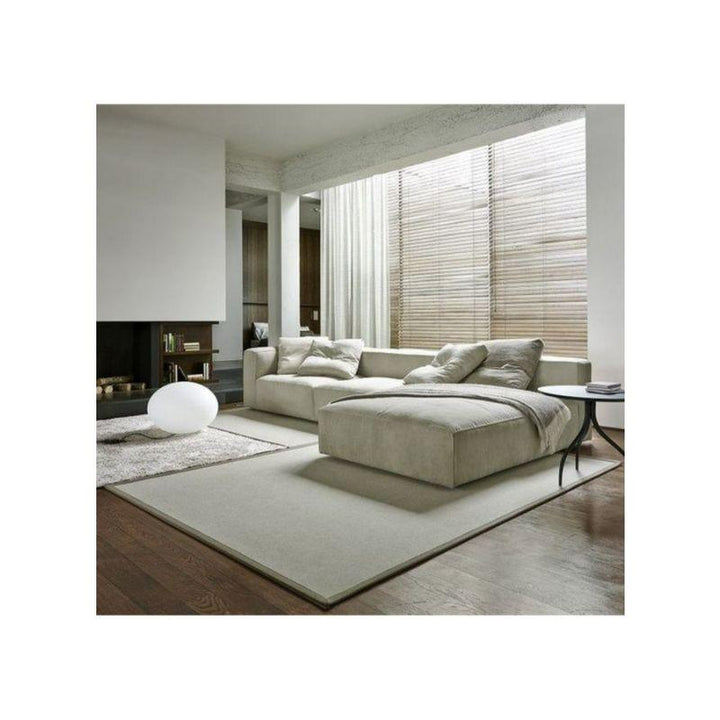 Alhome Linen and L-Shape Sofa - Beige - AL-750 - Zrafh.com - Your Destination for Baby & Mother Needs in Saudi Arabia