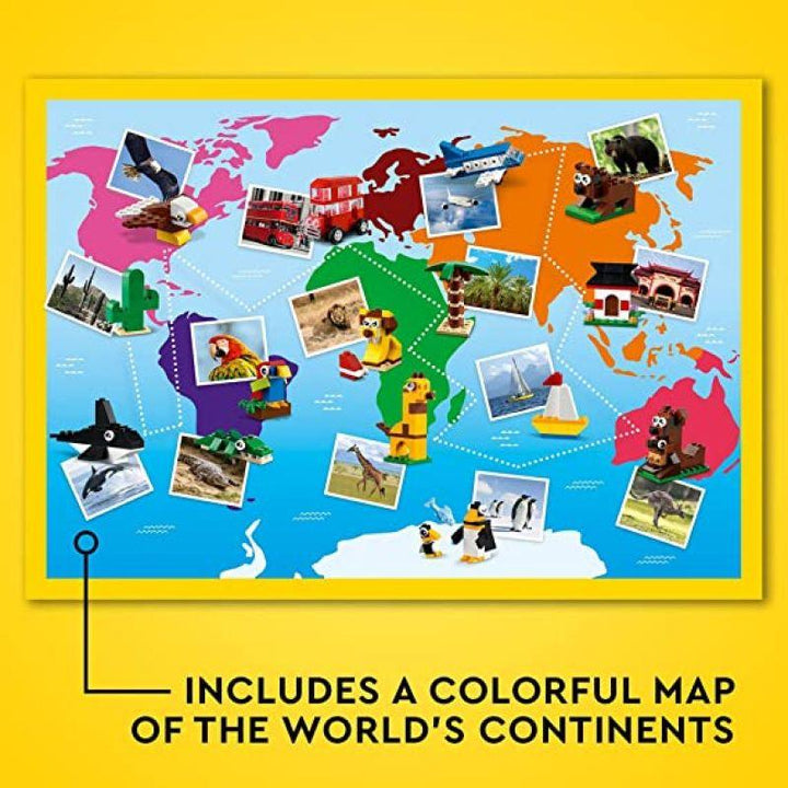 Lego Classic Around The World Building Set - 950 Pieces - 6333040 - Zrafh.com - Your Destination for Baby & Mother Needs in Saudi Arabia