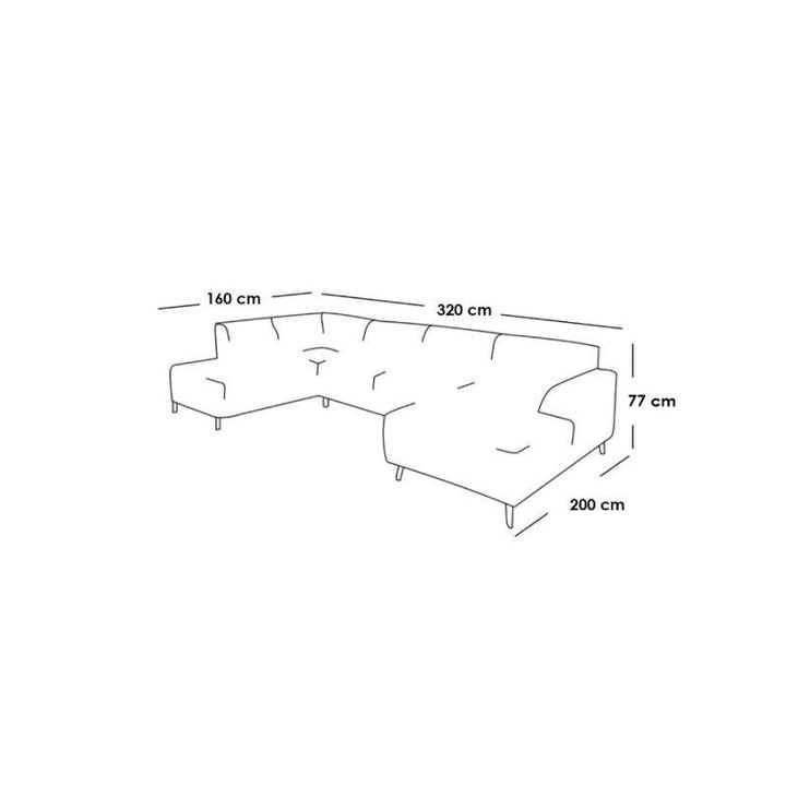 Alhome3 seater sofa - polyester - AL-577 - Zrafh.com - Your Destination for Baby & Mother Needs in Saudi Arabia