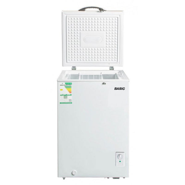 Basic Chest Freezer - 5 Cubic Feet- 142 L - White - BSC-190C - Zrafh.com - Your Destination for Baby & Mother Needs in Saudi Arabia