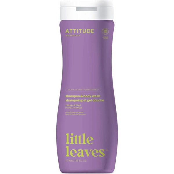 Attitude - 2-in-1 Little Leaves Shampoo 473ml - Vanilla & Pear - Zrafh.com - Your Destination for Baby & Mother Needs in Saudi Arabia