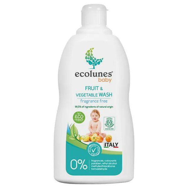 Ecolunes - Baby Fruit & Vegetable Wash Fragrance Free-500ml - Zrafh.com - Your Destination for Baby & Mother Needs in Saudi Arabia