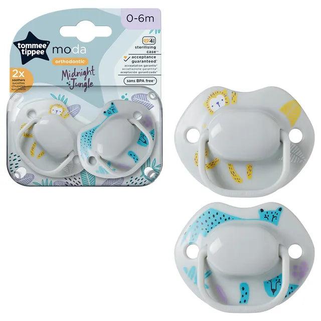 Tommee Tippee Closer to Nature 2 Orthodontic Soothers - 2 Pieces - 0-6 Months - Zrafh.com - Your Destination for Baby & Mother Needs in Saudi Arabia