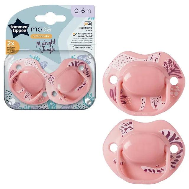 Tommee Tippee Closer to Nature 2 Orthodontic Soothers - 2 Pieces - 0-6 Months - Zrafh.com - Your Destination for Baby & Mother Needs in Saudi Arabia