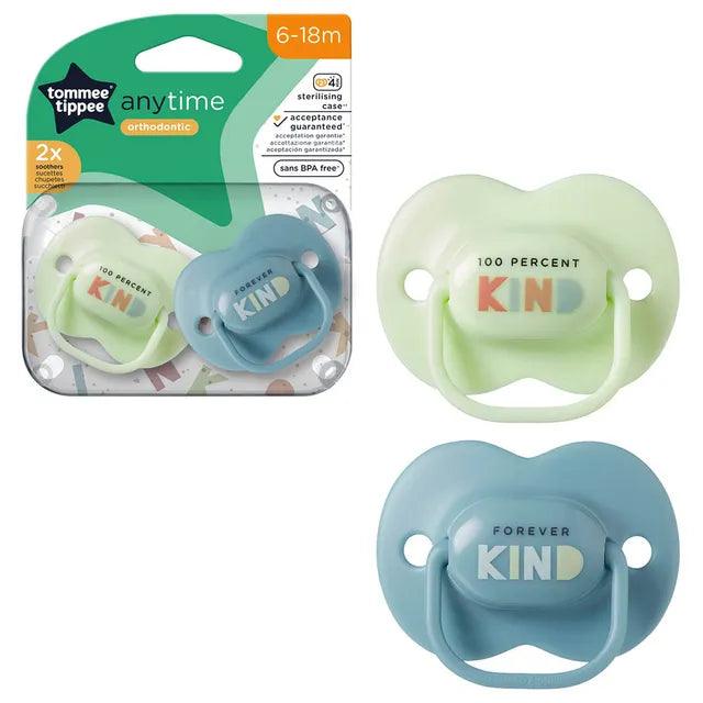 Tommee Tippee soother silicone - 6 To 18 Months - 2 Pieces - Zrafh.com - Your Destination for Baby & Mother Needs in Saudi Arabia