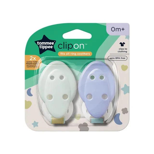 Tommee Tippee - Soother Holder Pack of 2 - Assorted - Zrafh.com - Your Destination for Baby & Mother Needs in Saudi Arabia