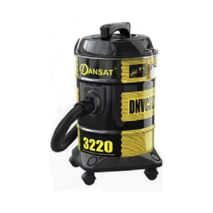 Dansat Drum Vacuum Cleaner - 1400 W - 21 L - Yellow - DNVC3200B - Zrafh.com - Your Destination for Baby & Mother Needs in Saudi Arabia