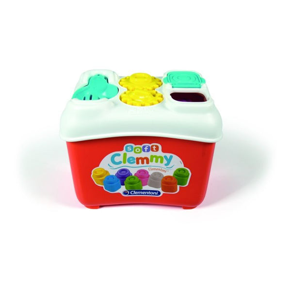 Clementoni Activity Bucket Toy With 15 Rubber Cubes - 10+ Months - Red And White - Zrafh.com - Your Destination for Baby & Mother Needs in Saudi Arabia
