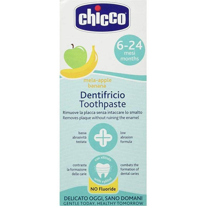 Chicco Apple-Banana Toothpaste With Fluoride - 50Ml - 6-24M - ZRAFH