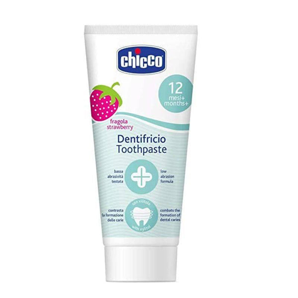 Chicco Baby Moments Baby Toothpaste Strawberry- 50 ml - 12 Months+ - ZRAFH