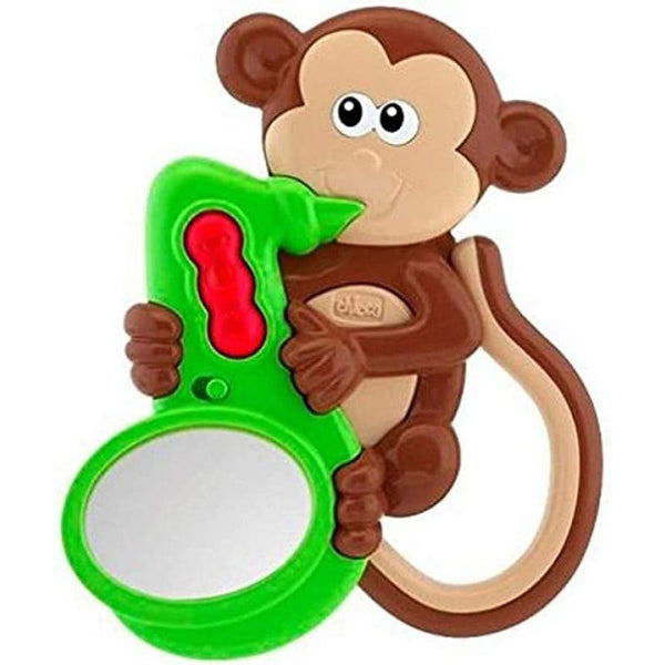 Chicco Musical Monkey Toy Rattle - Brown - 3-18 M - ZRAFH