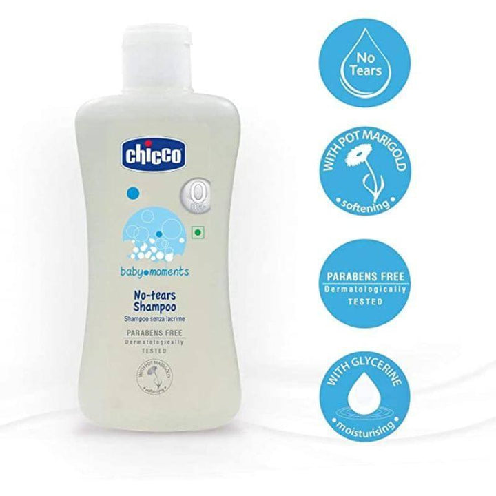 Chicco Baby Moment No-Tears Shampoo - 200 ML. - ZRAFH