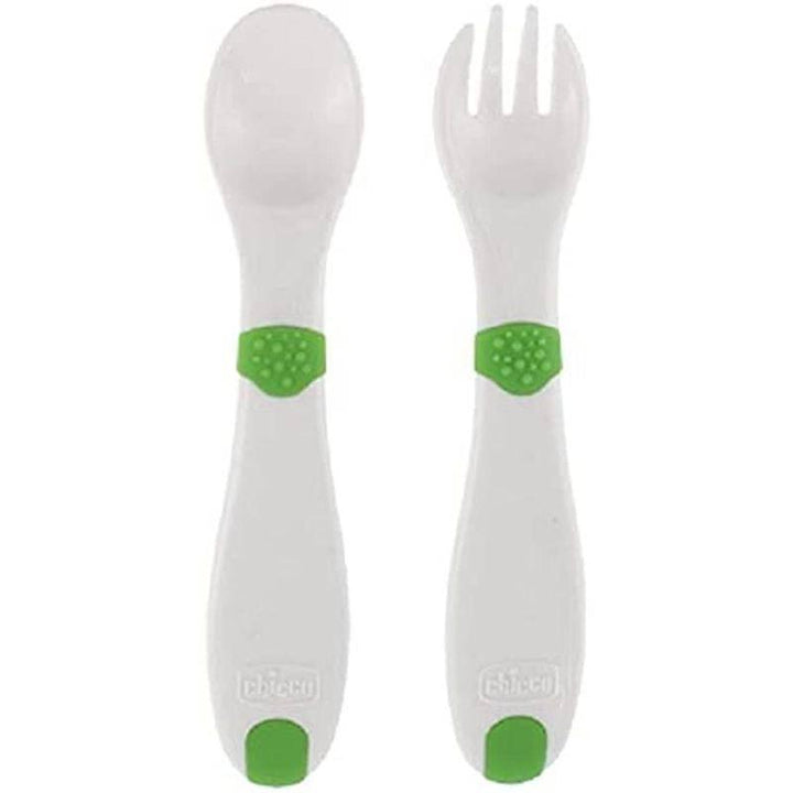 Chicco First Cutlery - 12M+ - Green - ZRAFH