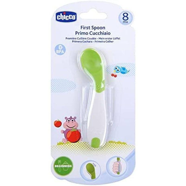 Chicco First Spoon - 8M+ - Green - ZRAFH