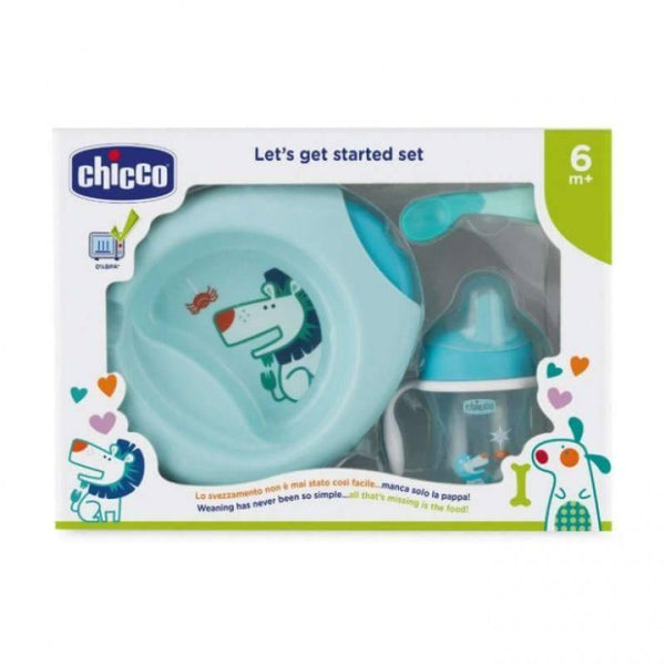 Chicco Meal Set - 6M+ - Blue - ZRAFH
