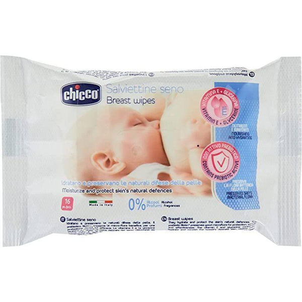 Chicco Cleansing Breast Wipes - 0Months + - ZRAFH