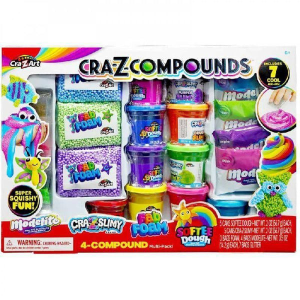 Cra-Z-Art Cra-Z-Slimy Bold & Bright 8 Pack Multicolor Slime, Child Ages 6  and up 