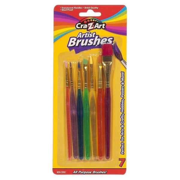 CraZart Artist Brushes - 7 pcs - ZRAFH