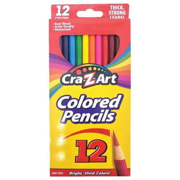 CraZart Coloured Pencils Peggable Box - 12 pcs - ZRAFH